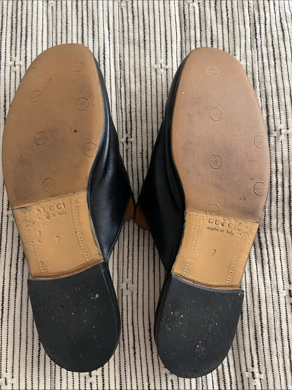 Gucci Black Princeton Mules